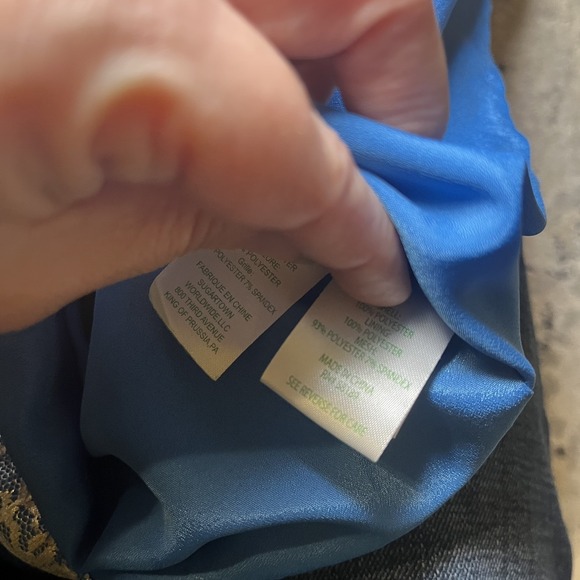 Lilly Pulitzer Size 12 Carlynn Strapless Satin Bow Dress Blue Formal Bridesmaid - Picture 9 of 10